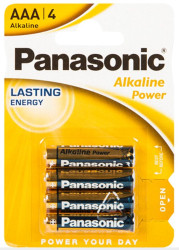 AAA LR3 PANASONIC BATERIA ALKALICZNA (BLISTER 4 SZT.)