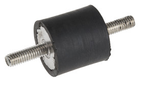 Podstawka antywibracyjna M6 średnica 25mm wysokość całkowita 25mm Cylinder męski-męski