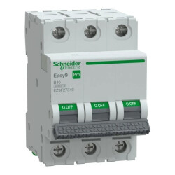 Wyłącznik nadprądowy B 40A 3P Easy9 Pro EZ9F27340