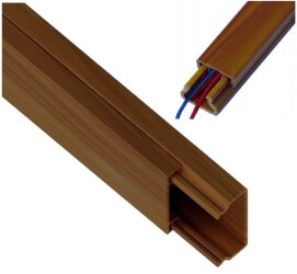 Kanał kablowy korytko elektroinstalacyjne MKE 25x40mm Drewno Ciemne 2m 1szt