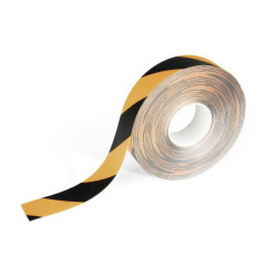 Durable 1043130 DURALINE Floor Tape Removable Black/Yellow 15m x 50mm