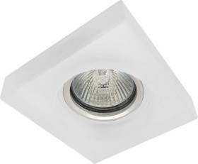 Oczko 50W/12V MR16 IP20 kwadrat szkło / aluminium mrożone MILK HIGH PEARL-S GXPO039