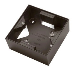 SONATA Puszka natynkowa pojedyncza czekoladowy metalik PNP-1R/40