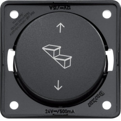 Integro Łącznik przyciskowy odwracający polaryzację z nadrukiem stopni i strzałek antracyt mat 936992505