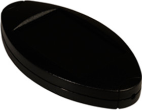 ABS enclosure, (L x W x H) 95.5 x 51 x 17.3 mm, black, OVO-2/IR.9
