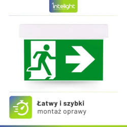 Oprawa ewakuacyjna natynkowa SUPREMA D-std M 3H AT IP54 NT + (E2, E3) / 94604