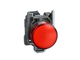 Lampka sygnalizacyjna czerwona LED 24V metalowy typowa XB4BVB4 SCHNEIDER ELECTRIC