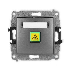 ICON Mechanizm gniazda światłowodowego/optycznego pojedynczego grafitowy 11IGOP-1