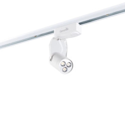 Greenie Reflektor szynowy LED 3x1Power LED 4W - Biały barwa zimna, RS1B04CW