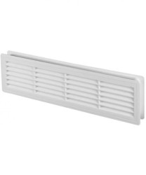 Kratka wentylacyjna łazienkowa drzwiowa T15 biała 440x120