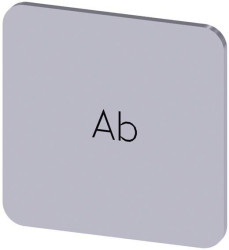 Tabliczka opisowa Siemens 3SU1900-0AF81-0AE0 (S x W) 22 mm x 22 mm Ab 10 szt.