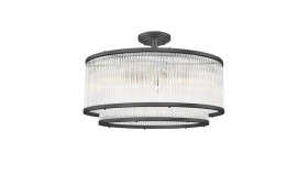 Lampa Wisząca Sergio Kolor Czarny Mat Metal/Szkło, 6Xe14 Ip20 C0528-06H-P7ac...