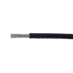 Przewód montażowy 1 mm² Czarny Alpha Wire Polieter fenylowy 17 AWG 600 V dł. 50m 56/0.16 mm²