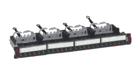 Panel RJ, LCS³, Cat6a, 24 portów, RJ45, UTP, Żółty