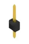 Pin header, 1 pole, pitch 2.54 mm, straight, black, 10048001