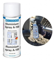 Powłoka antykorozyjna aluminiowa (matowa) Aluminium Spray A-100 400ml WEICON