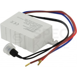 Czujnik zmierzchowy automatyczny natynkowy regulowany z zewnętrznym sensorem / sondą 2000W 10A 230V IP54 biały ORNO