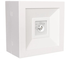 Oprawa LOVATO N LED 3W 370lm (opt. otwarta) 1h dwuzadaniowa AT biała LVNO/3W/B/1/SA/AT/WH