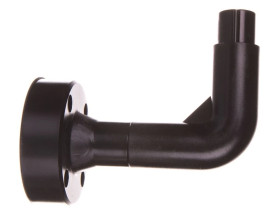 Podstawa z tulejką fi 70mm czarny tworzywo wygięta boczna 8LT7BP02