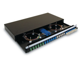 Panel krosowniczy, obudowa, 48-portowy LC 48 Wielomodowy Duplex, 1U HellermannTyton Connectivity