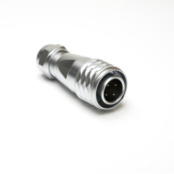 Złącze wielostykowe przemysłowe 4-pinowe M16 Montaż na kablu Wtyczka RS PRO