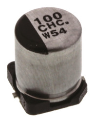 Kondensator 100μF 16V dc SMD Panasonic 6.3 (Dia.) x 7.7mm