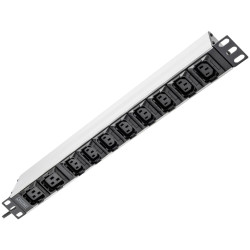 Digitus DN-95427 Server rack cabinet power strip 1U IEC C13 Aluminium Black