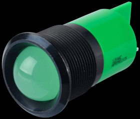 Q22P1BXXG220E Indicator LED, 220 V AC, 22 mm, FASTON, green/BlC