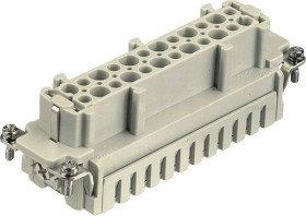 HARTING 09330242716 Wkładka złącza żeńskiego Han® E 24 + PE klatka sprężynowa 1 szt.