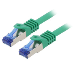 C6A065S Patch cord S/FTP 6a linka Cu LSZH zielony 3m 26AWG -20...75C