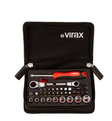 Zestaw nasadek rozmiar napędu 1/4 cala elementy: 41 Virax