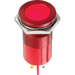APEM Q22F5ARXXSR24AE LED Indicator Red 24V AC/DC 5.7V 800mcd