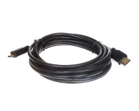Kabel połączeniowy miniHDMI Highspeed 1.3 GOLD Typ HDMI A/HDMI C, M/M czarny 3m AK-330106-030-S
