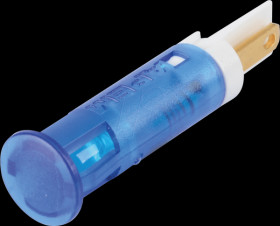 QS81XX(H)B220 Indicator LED, 220 V AC, 8 mm, FASTON, blue