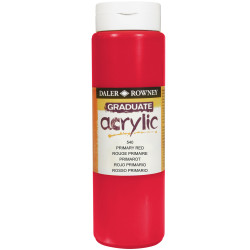 Daler-Rowney D123500540 DAL GRADUATE ACRYLIC 500ML PRIMARY RED