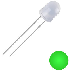 Quadrios 2111O163 LED wired 3 mm Green Circular 2500 mcd 30&#xB0; 20 mA 3 V