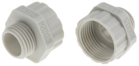 Adapter do dławnic kablowych gwint wew M20 gwint zew M16 Nylon 66 rozmiar gwintu M16 x 1.5mm RS PRO