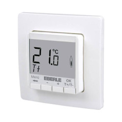 Eberle 527825455100 FITnp 3Rw Indoor Flush-Mount Thermostat, Large Display