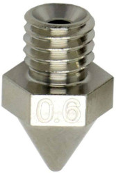 FabConstruct FabConstruct Nozzle RAISE3D Pro2 Plated Copper 0,6 mm Nozzle RN35366