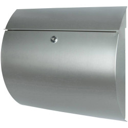 Burg W&#xE4;chter 38640 TOSCANA 3856 Ni Stainless Steel Letterbox Silver Key