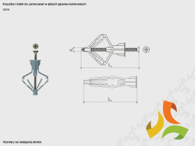 GKW 10/3,5x60 kołek rozporowy (100szt)