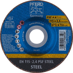 Tarcza tnąca wygięta PFERD TOOLS PSF STEEL 61740122 115 mm 25 szt.