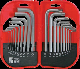 HSET18 Hex key set, hexagon socket, 18 pieces