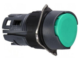 ZB6AA3 Przełącznik przyciskany 16mm Poz.stab 1 zielony Poz 2