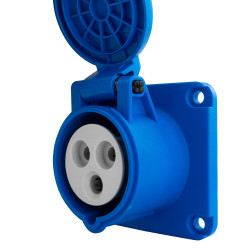 Gniazdo tablicowe 230V 16A/3P proste CEE 70x70 mm VDE TP Electric 3120-321-0970