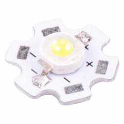 Warm White 1W High Power PCB LED 130lm 120°