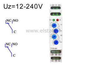 Przekaźnik czasowy; cykliczny; 230V; szyna DIN