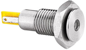 Signal light, vandal-proof, 24 V (AC), 24 V (DC), blue, 1.6 cd, Mounting Ø 12.1 mm, LED number: 1, DX0505/BL/24