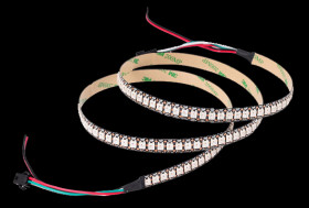 Opencircuit Digital RGB Led Strip 144 x WS2813 - black, per meter