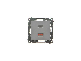 SIMON 55 Ładowarka USB C+A 30W 230V grafitowy mat TEC2CAQ.01/116 KONTAKT SIMON